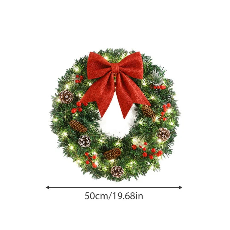 イベント・クリスマス装飾｜クリスマスリース 吊り下げオーナメント 松ぼっくり付き