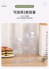 |イベント・ノベルティ用品 | 透明ミルクカートン型ウォーターボトル | 500ml/1000ml