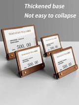 木製価格表示板・カードホルダースタンド