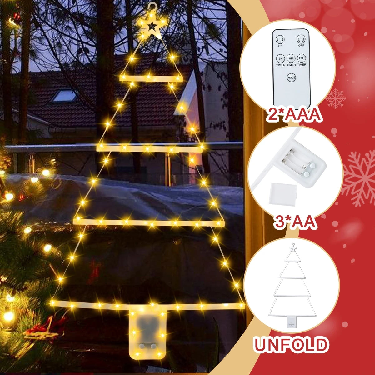 イベント・クリスマス装飾｜LEDクリスマスツリー型ライト