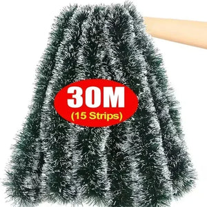 イベント・クリスマス装飾｜ティンセルリボンガーランド2m