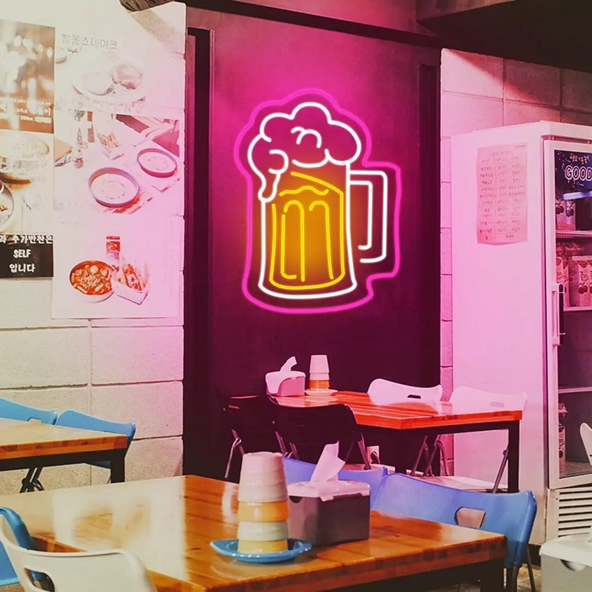 ビールLEDネオンサイン（ネオン看板） USB電源