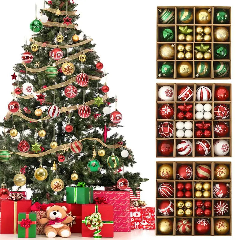 イベント・クリスマス装飾｜ボールオーナメント48個セット