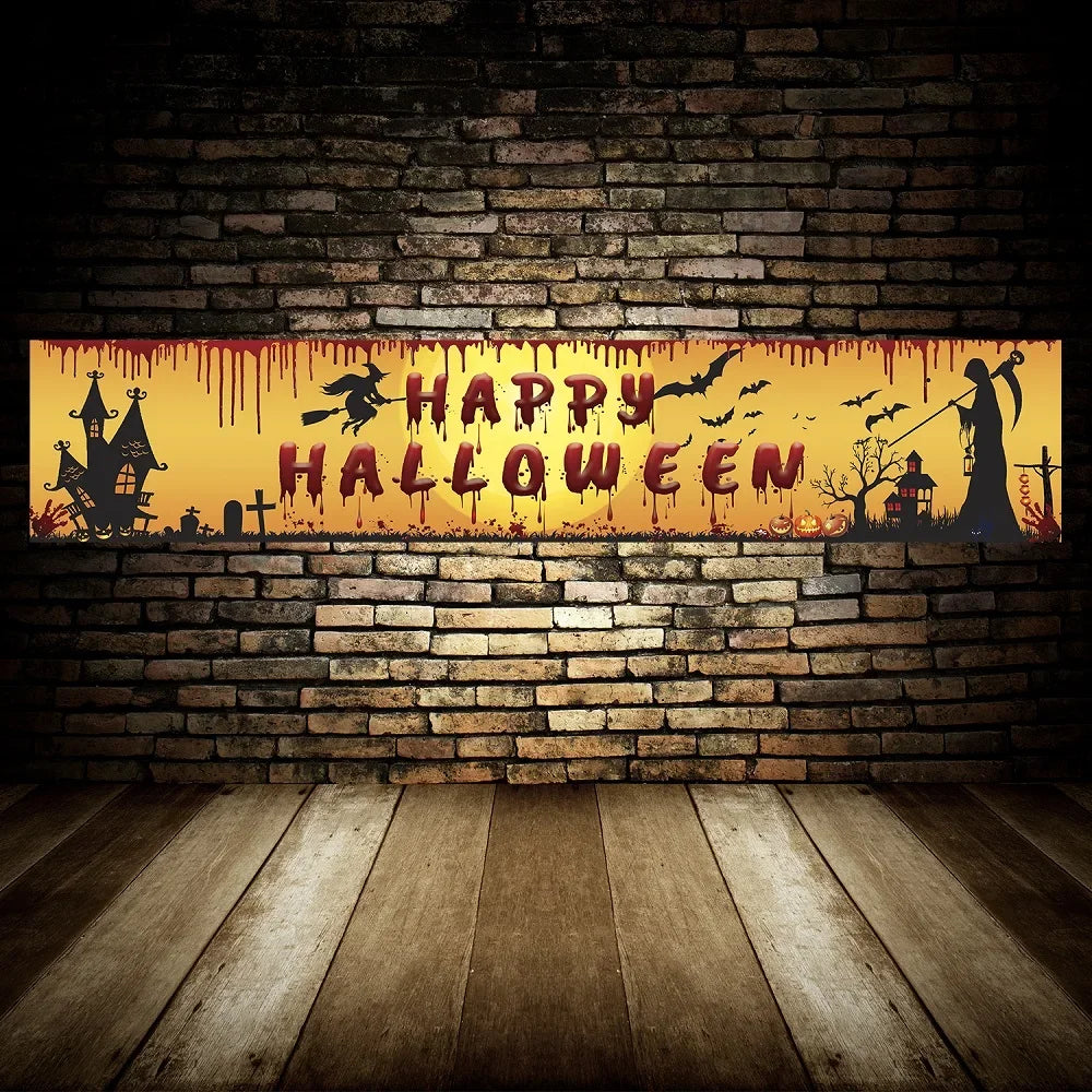 イベント・ハロウィングッズ｜血まみれコウモリ吊り下げバナー