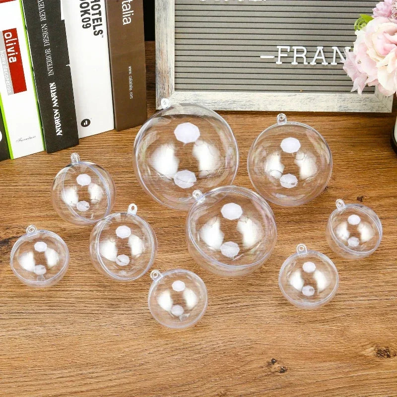 イベント・クリスマス装飾｜透明プラスチックボールオーナメントセット