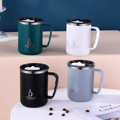 |イベント・ノベルティ用品 | ステンレス製 二重層フタ付マグカップ | 500ml