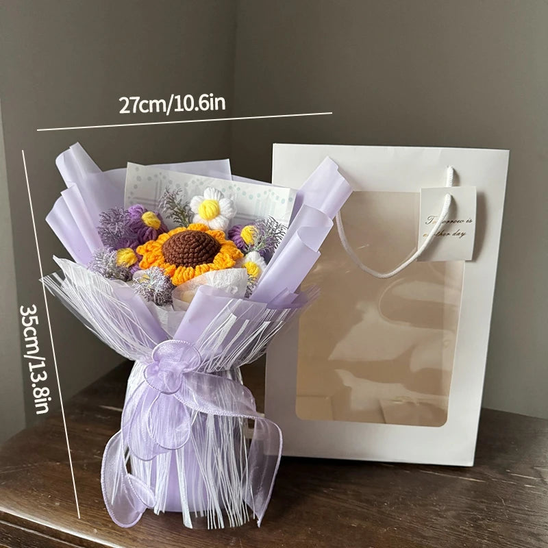 手作りかぎ針編みの花束 母の日ギフト