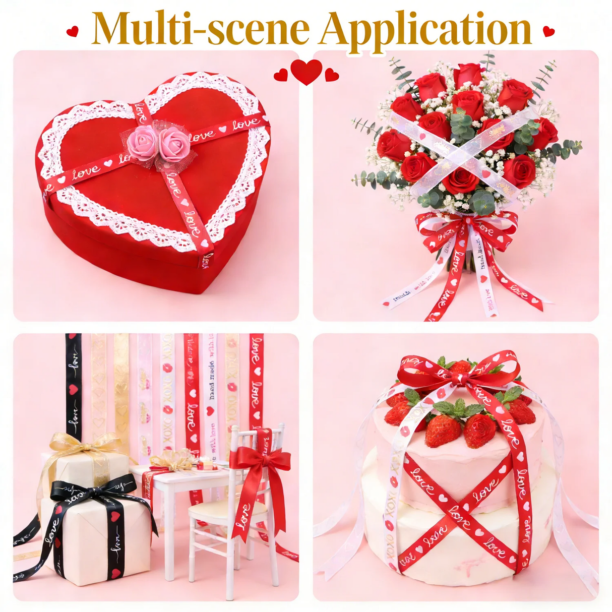 バレンタインデー用5ヤードリボン