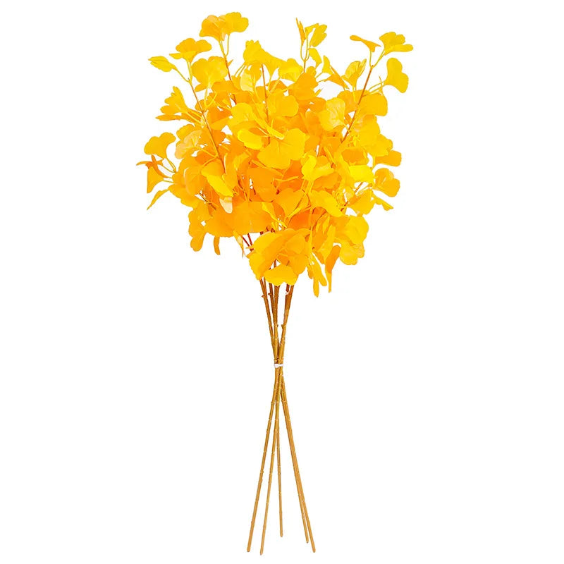 イベント・ハロウィングッズ｜90cm 人工観葉植物 イチョウとカエデの葉