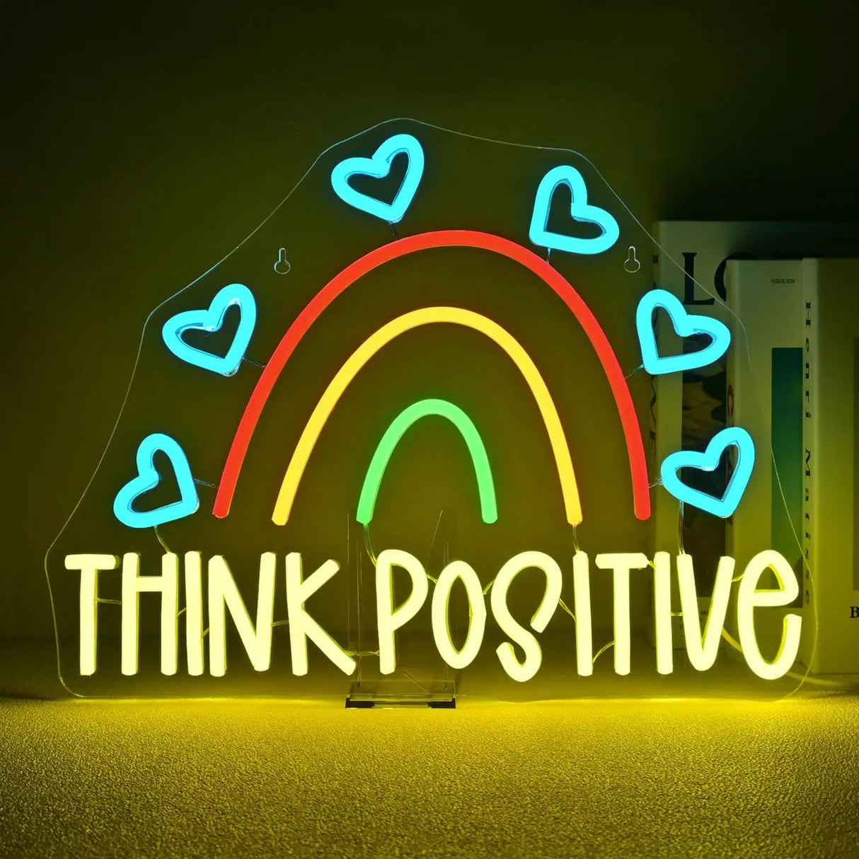 THINK POSITIVE LEDネオンサイン（ネオン看板）調光機能付き