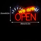 WE ARE OPEN　LEDネオンサイン