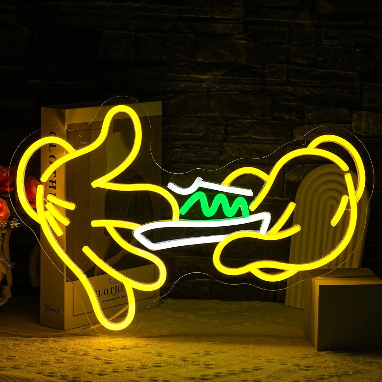 ハンドモチーフ LEDネオンサイン（ネオン看板）