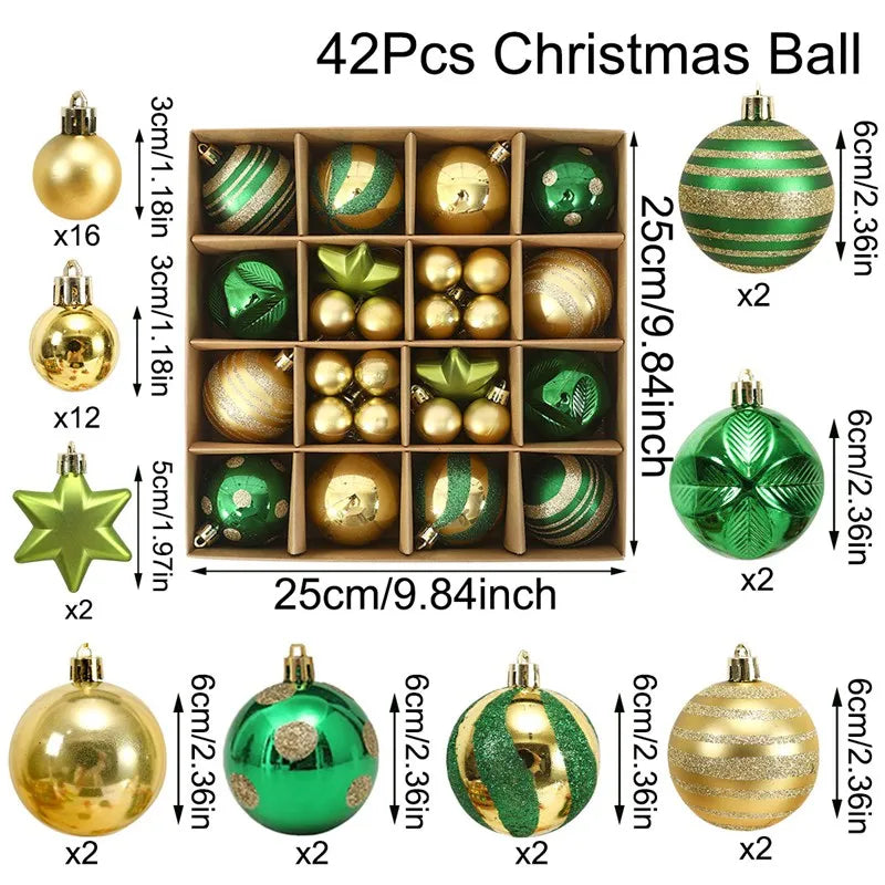 イベント・クリスマス装飾｜ボールオーナメント48個セット