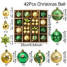 イベント・クリスマス装飾｜ボールオーナメント48個セット
