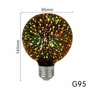 【E27 LEDエジソン電球】カラフルなバブル型ヴィンテージデザイン