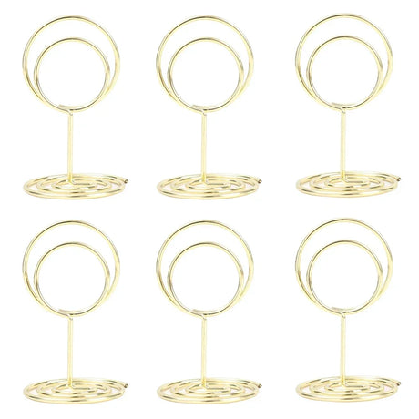 イベント・結婚式装飾｜金属製プレースカードホルダー ハート＆丸型