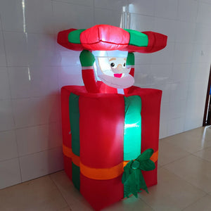 イベント・クリスマス装飾｜LED付き5フィートインフレータブルサンタ