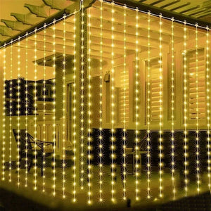 イベント・クリスマス装飾｜LEDカーテンライト USB接続(幅3M/6M)