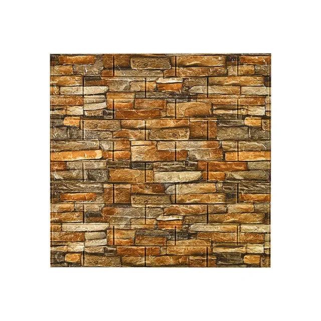 【DIY用】レンガ風ステッカー 70x77cm(5pcs/10pcs）