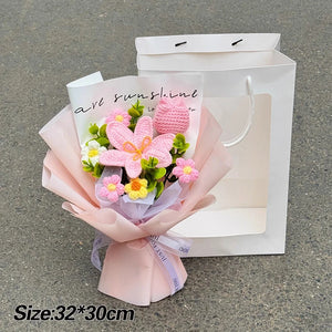 手作りかぎ針編みの花束 母の日ギフト