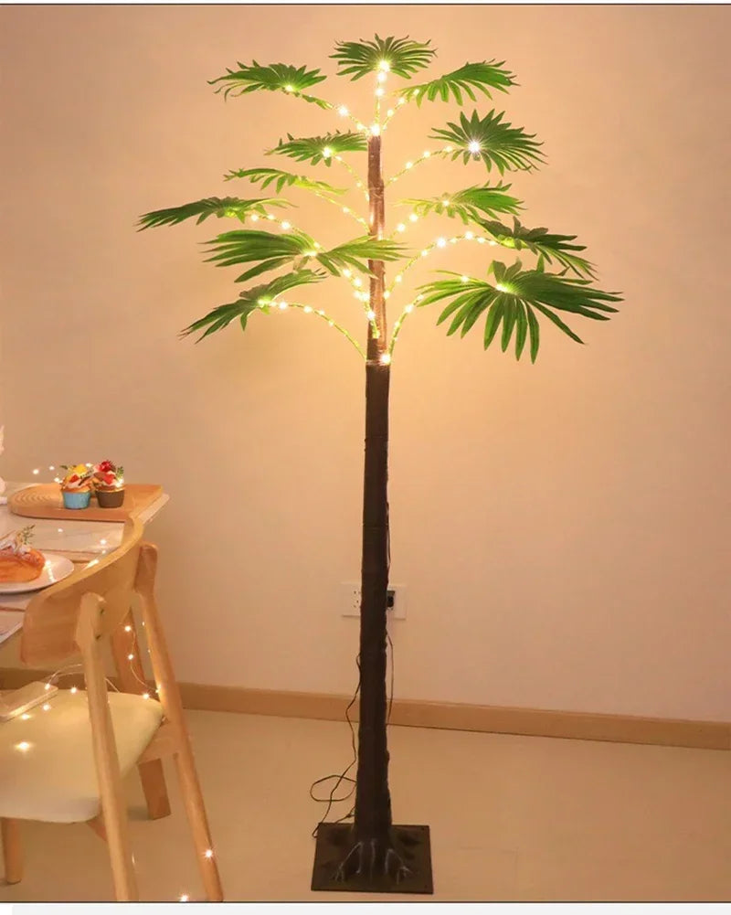 イベント装飾・インテリア｜ヤシの木デザインLEDテーブルランプ 55CM