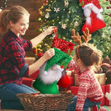 イベント・クリスマス装飾｜スパンコール付きクリスマスギフトソックス