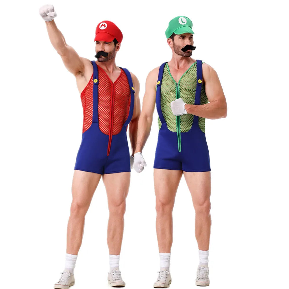 イベント・ハロウィングッズ｜マリオ＆ルイージ仮装セット（M/XL）