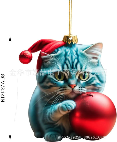 【クリスマス・インテリア装飾】猫・スノーマンなどの可愛いオーナメント（13パターン）