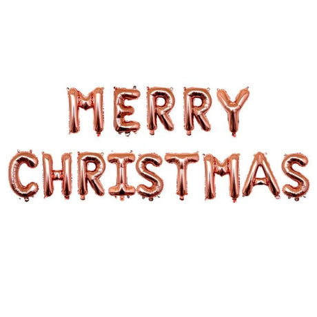 イベント・クリスマス装飾｜メリークリスマスホイルバルーンセット