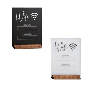 再利用可能なWiFiパスワードサインホルダー