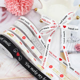 バレンタインデー用ハート柄片面プリントリボン