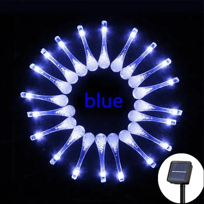 ソーラーLEDストリングライト（屋外用）