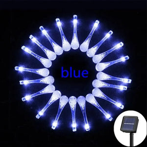 ソーラーLEDストリングライト（屋外用）
