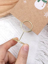 イベント・結婚式装飾｜ハート型金属製プレースカードホルダー20個