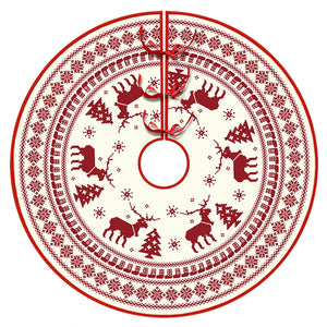 イベント・クリスマス装飾｜クリスマスツリースカートマット サンタ柄