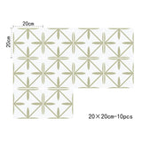 【DIY用】モダン柄タイル風 ステッカー 20×20c（10枚入）