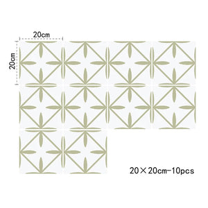 【DIY用】モダン柄タイル風 ステッカー 20×20c（10枚入）