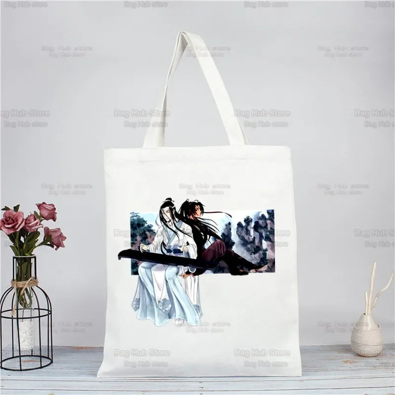 |ノベルティ用品 | 魔道祖師柄 ジュートエコバッグ| 34×38c