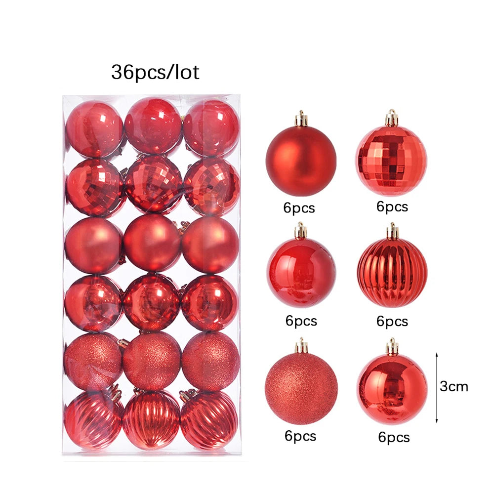 イベント・クリスマス装飾｜ボールオーナメント ゴールドレッド