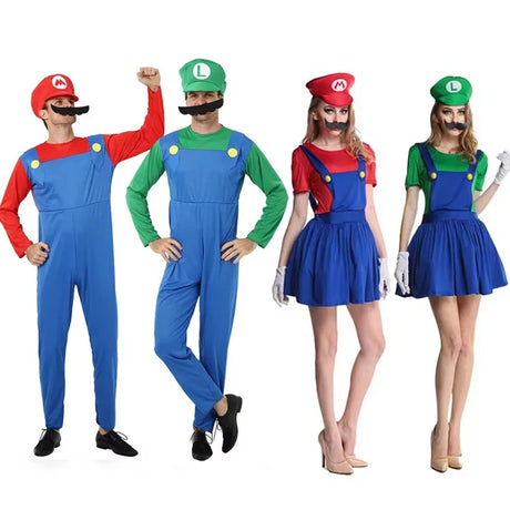 イベント・ハロウィングッズ｜マリオ＆ルイージ 仮装セット（S/M/L/XL）
