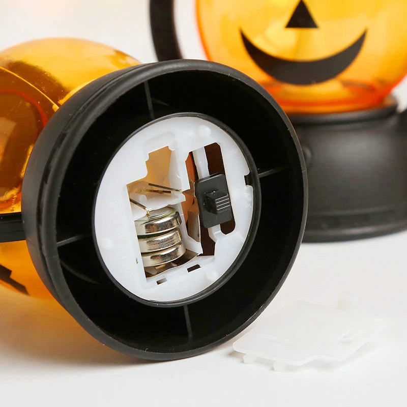 イベント・ハロウィングッズ｜かぼちゃLEDライト ポータブルキャンドルランタン型(12.6c)
