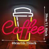 Coffee／Tea／Bar　LEDネオンサイン