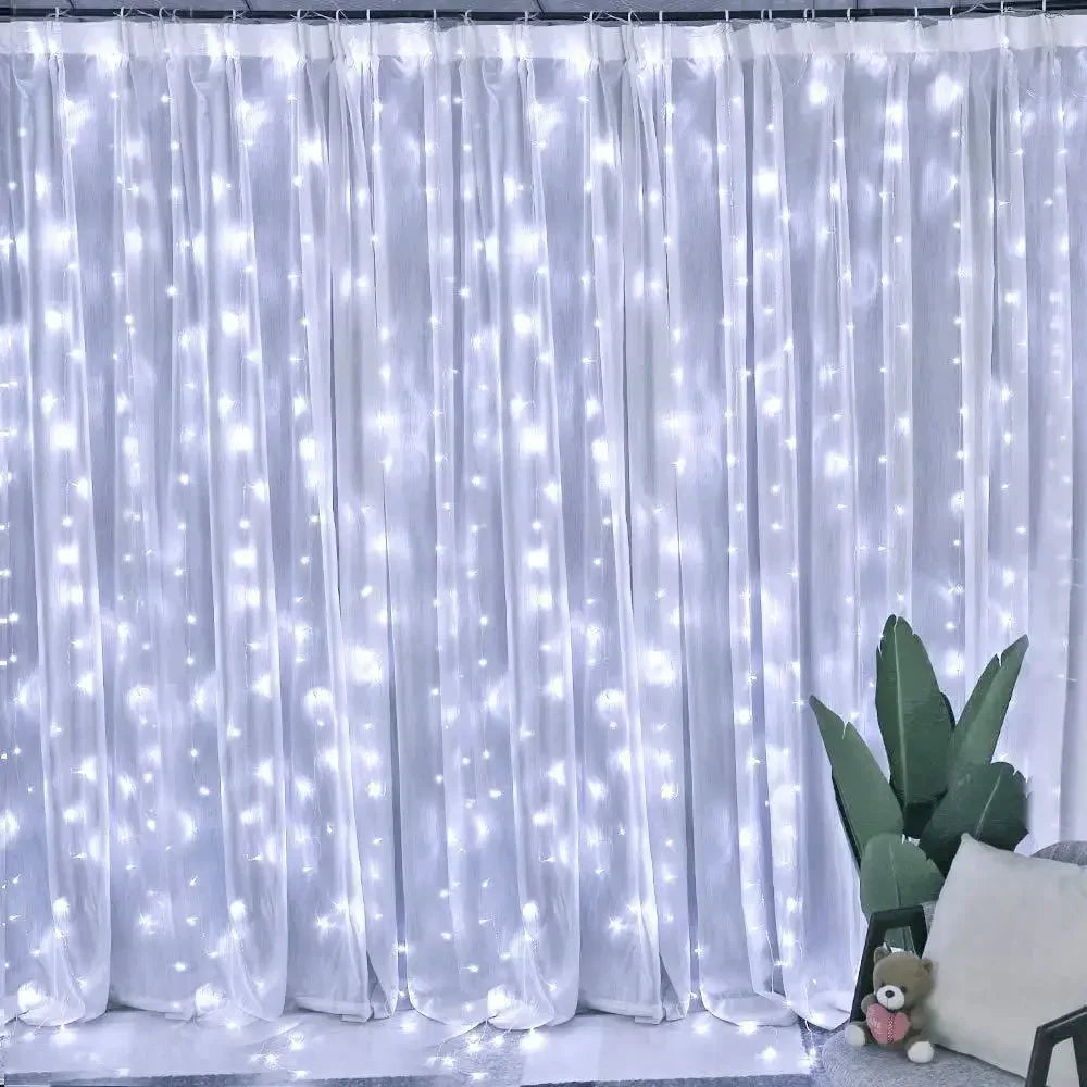 イベント・クリスマス装飾｜LEDカーテンライト USB接続(幅3M/4M/6M)