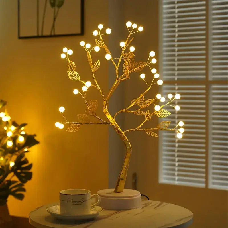 イベント・クリスマス装飾｜USB/電池対応LED卓上ツリーランプ