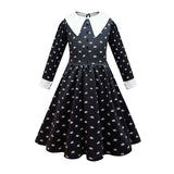イベント・ハロウィングッズ｜ウエンズデー風プリンセスコスチュームセット（110c～160c）