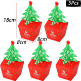 イベント・クリスマス装飾｜手さげ型・ボックス型 ギフト用バックセット(4pcs/5pcs)