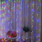 イベント・クリスマス装飾｜LED USB接続カーテンライト リモコン付(3M)
