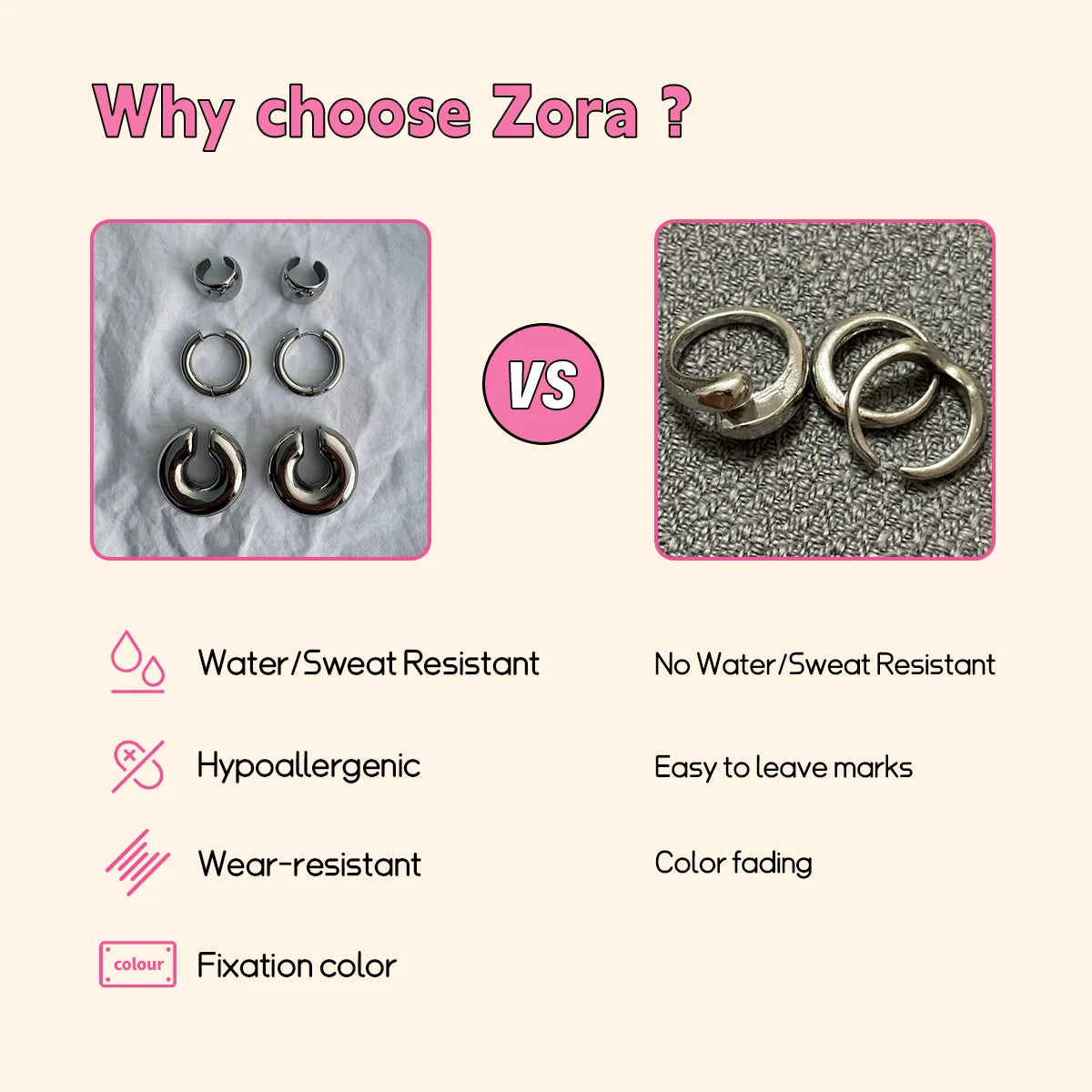 ヴィンテージレッド ラブフープジュエリーセット