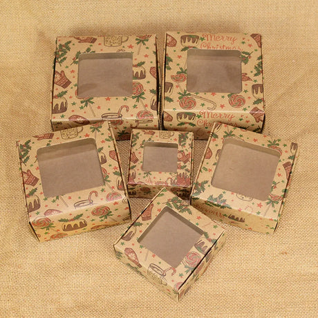 |イベント・ノベルティ用品 | マーブル・クリスマス柄ギフトボックス6個セット