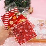 イベント・クリスマス装飾｜クリスマス柄ギフトバッグセット(100個入)